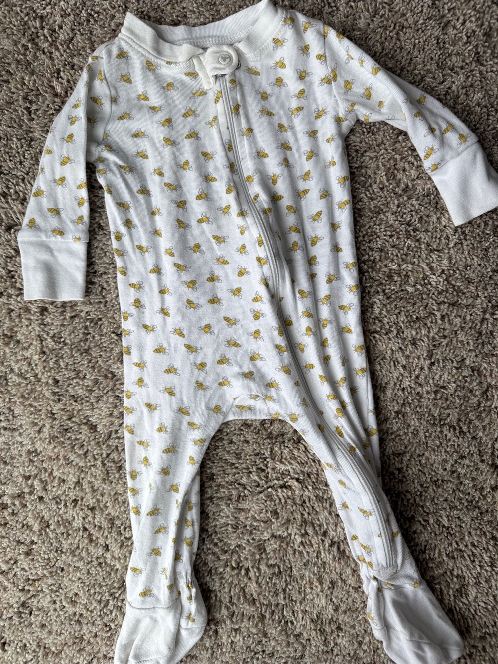 Burt’s Bees Baby footie Bees pajama